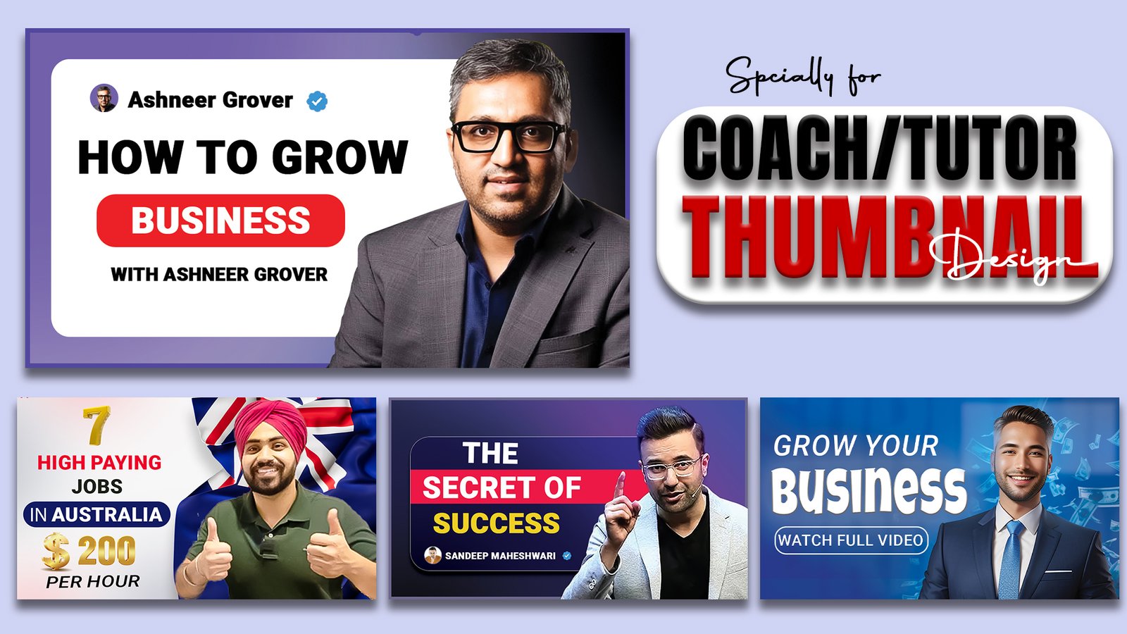 Self-Coach Thumbnail Examples