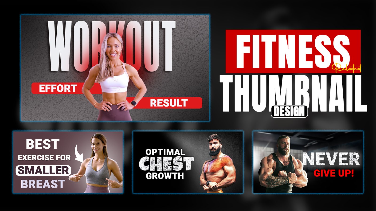 Fitness Thumbnail Examples